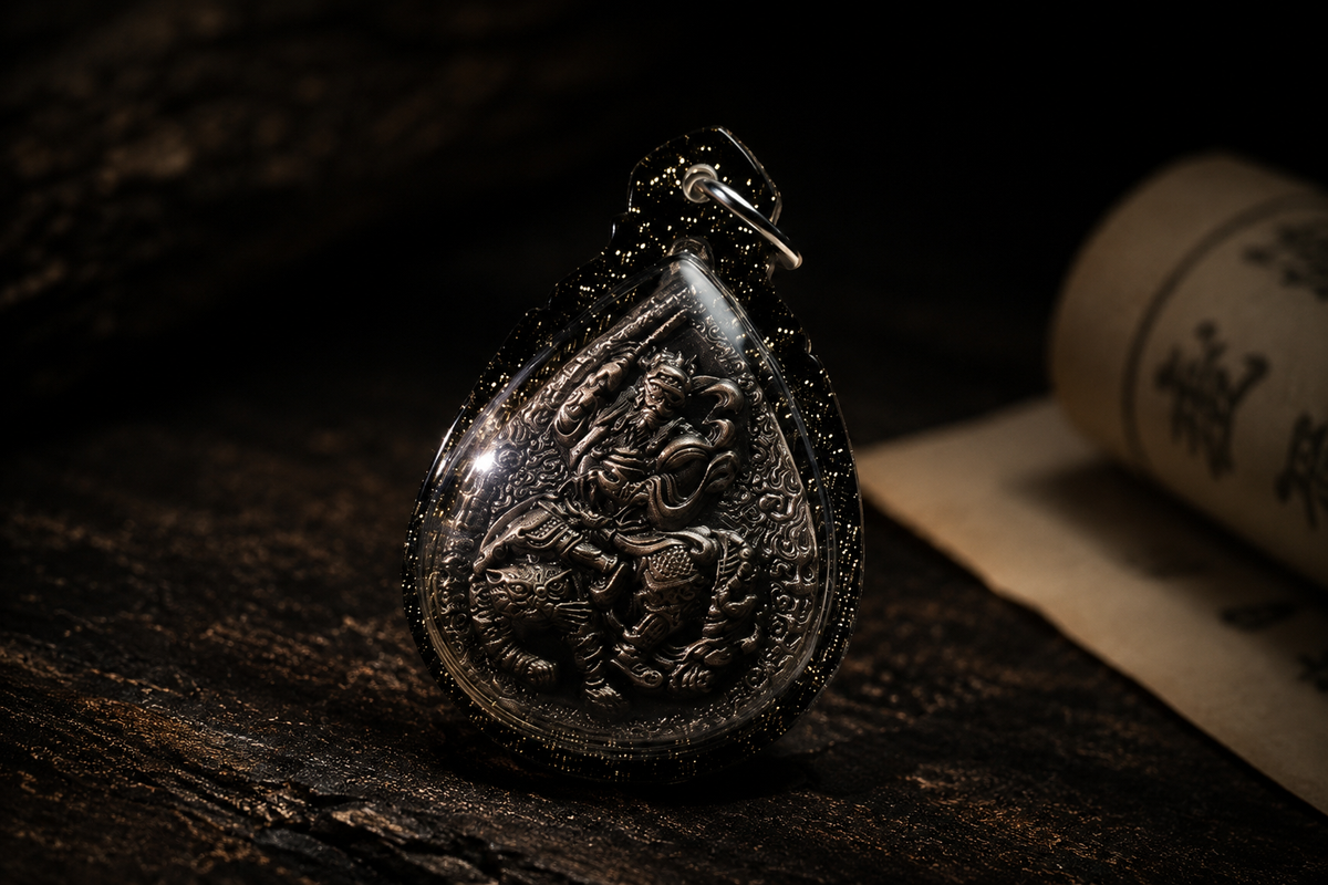Zhao Gongming Wealth Guardian Brass Amulet Pendant – Dao Origin Zhao Gongming Wealth Guardian Brass Amulet Pendant – Dao Origin