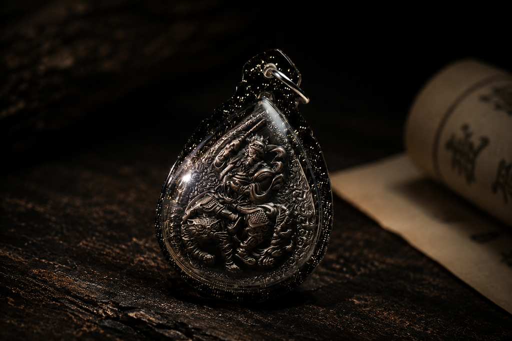 Zhao Gongming Wealth & Blessing Amulet Pendant