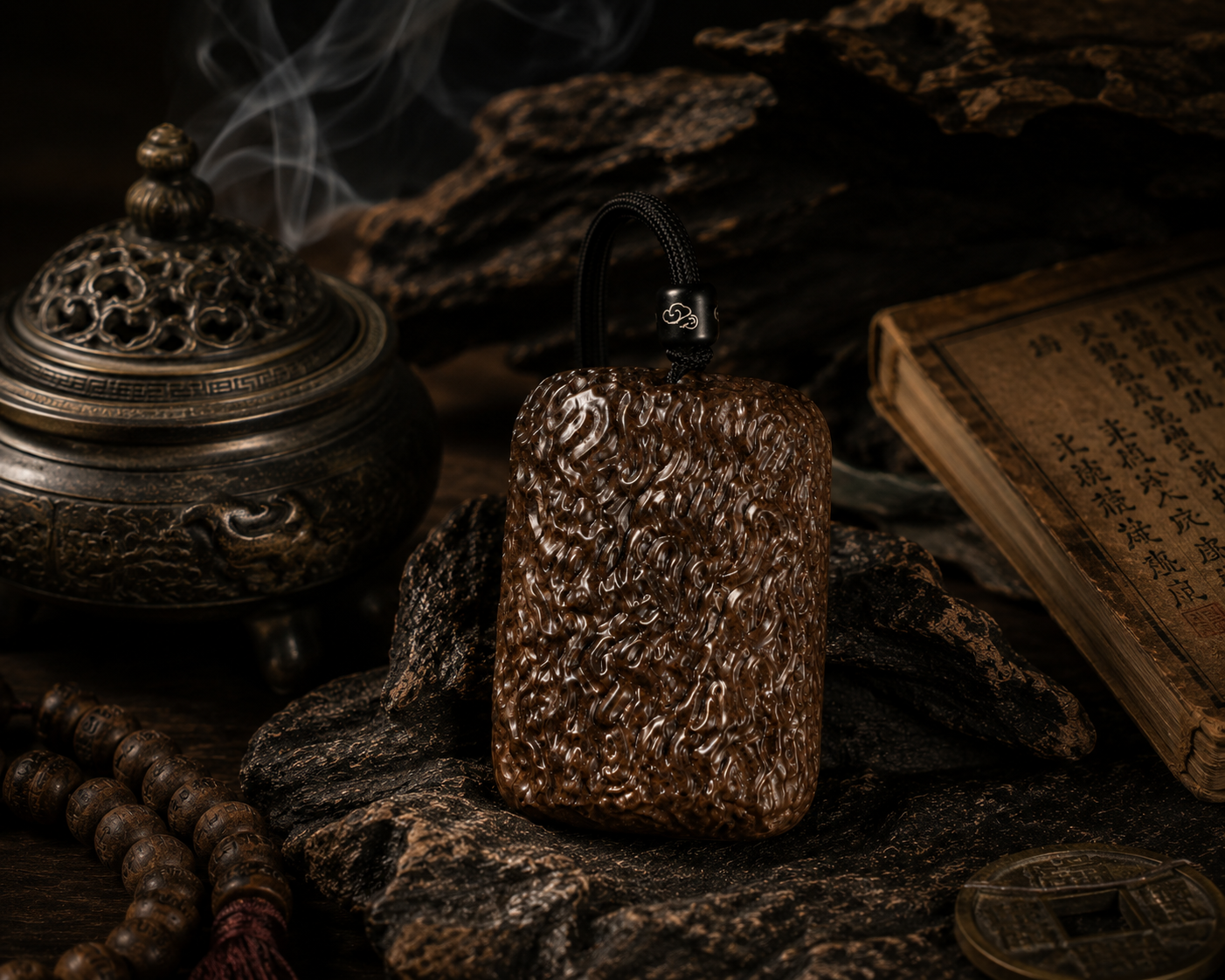 Thunder-Struck Wood Worry-Free Pendant