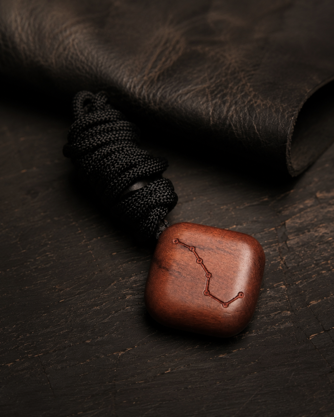 Golden Light and North Dipper Small Square Pendants