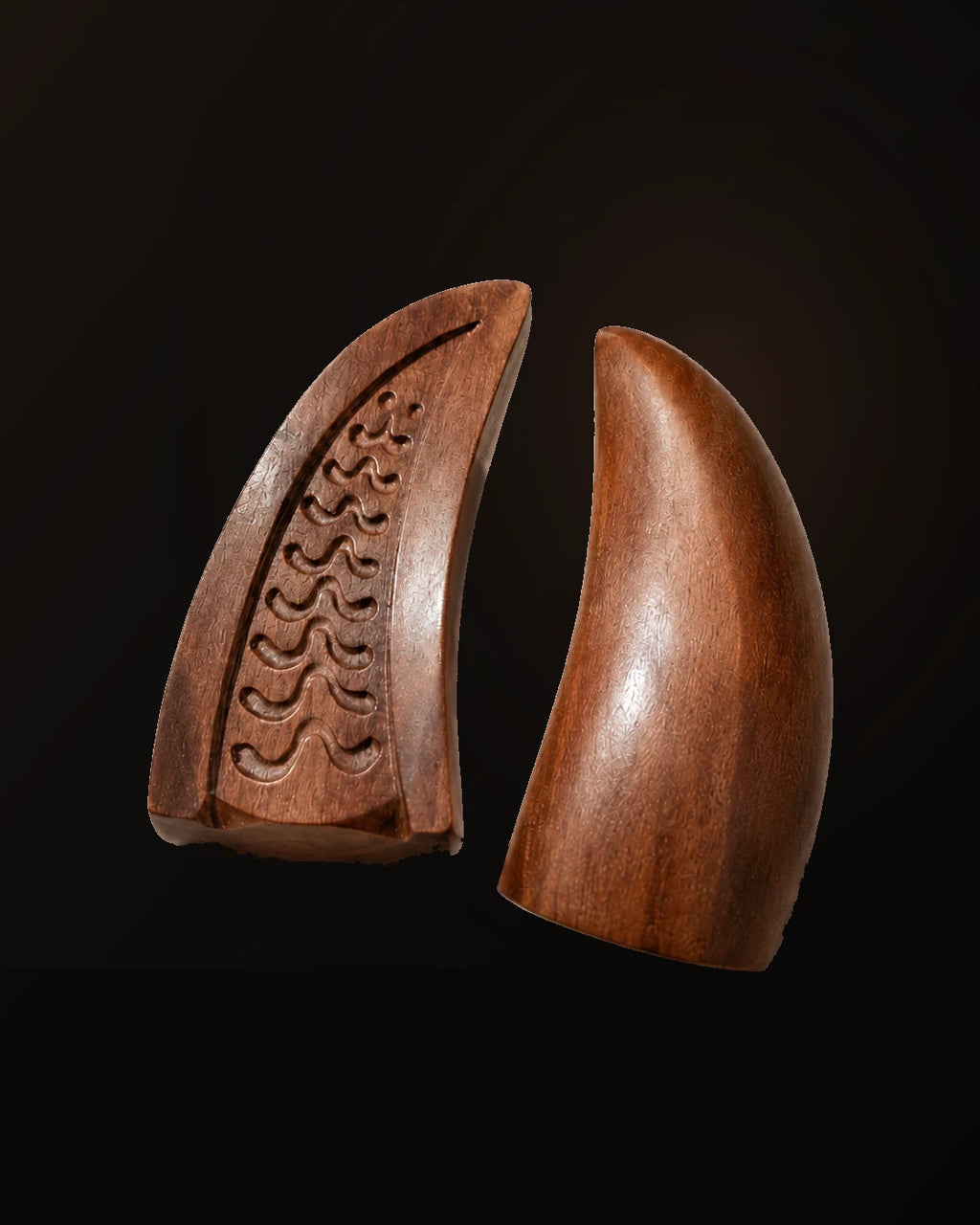 Wood Jiao Bei Daoist Divination Blocks