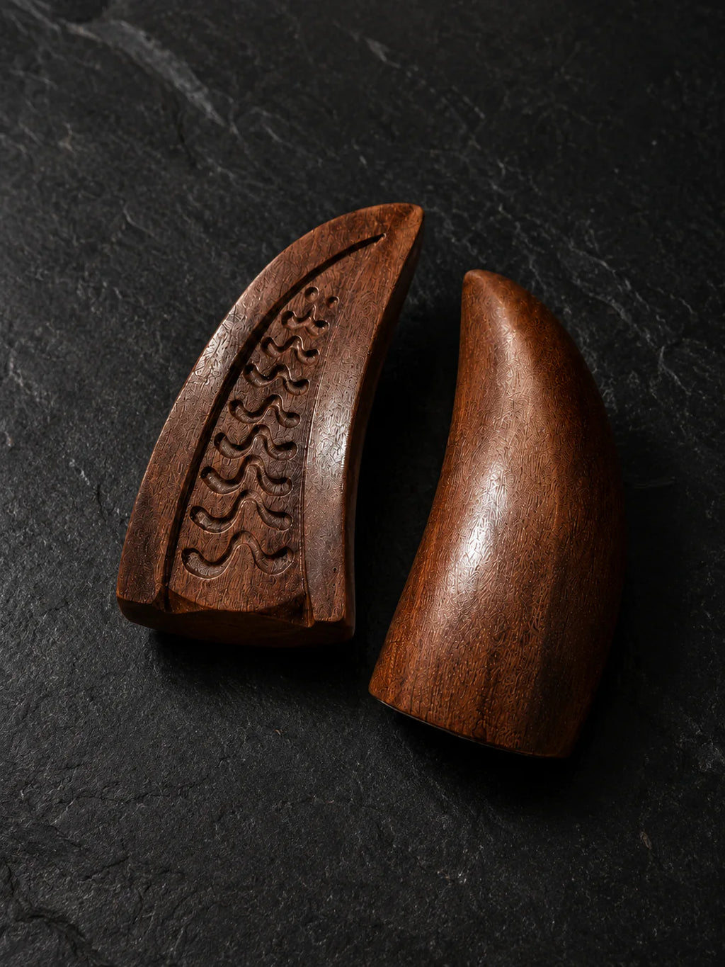 Wood Jiao Bei Daoist Divination Blocks