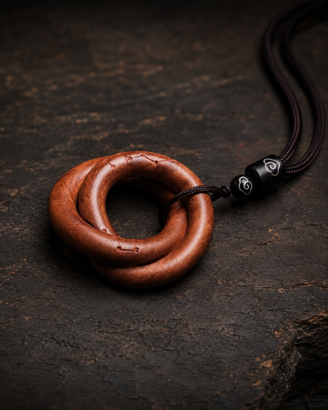 South and North Dipper Qian Kun Ring Pendant