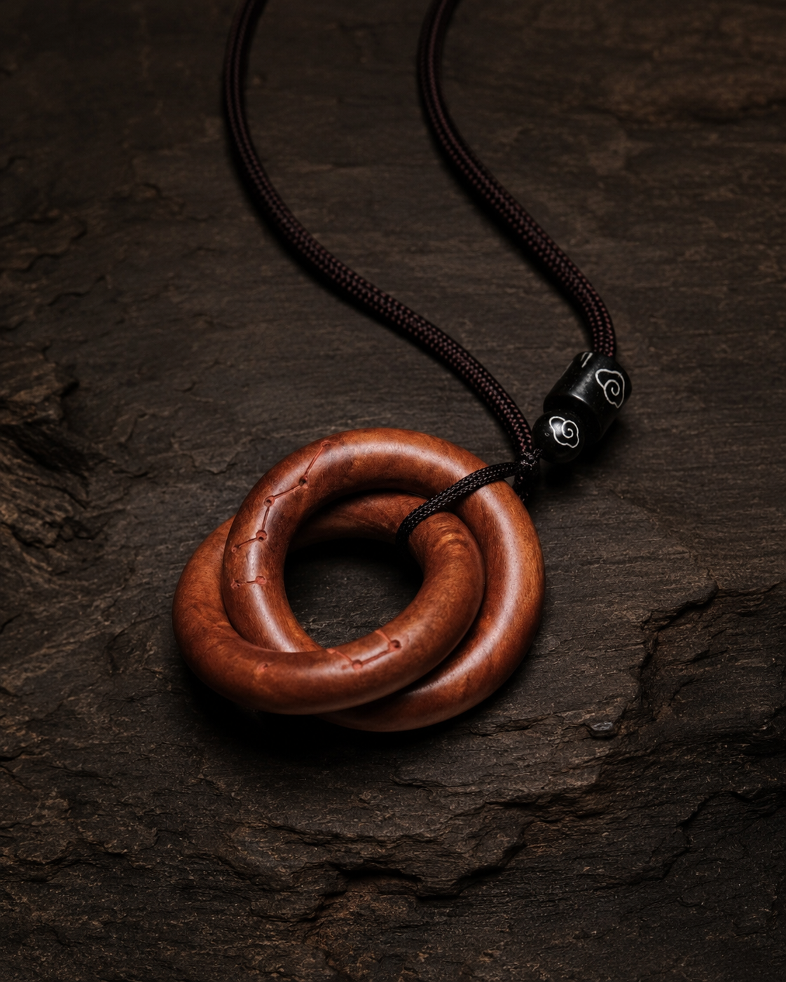 South and North Dipper Qian Kun Ring Pendant