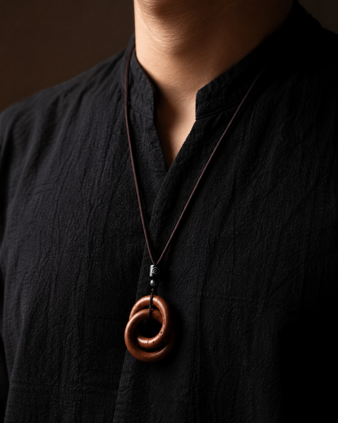 South and North Dipper Qian Kun Ring Pendant