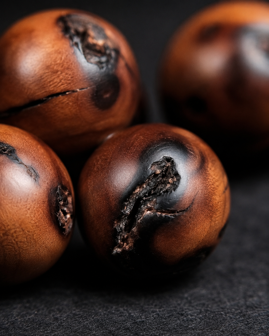 Thunderstruck Jujube Wood Bead Bracelet