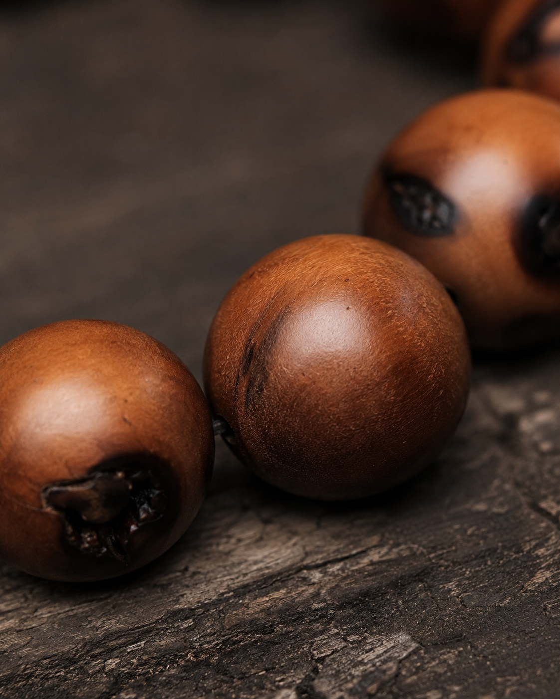 Thunderstruck Jujube Wood Bead Bracelet